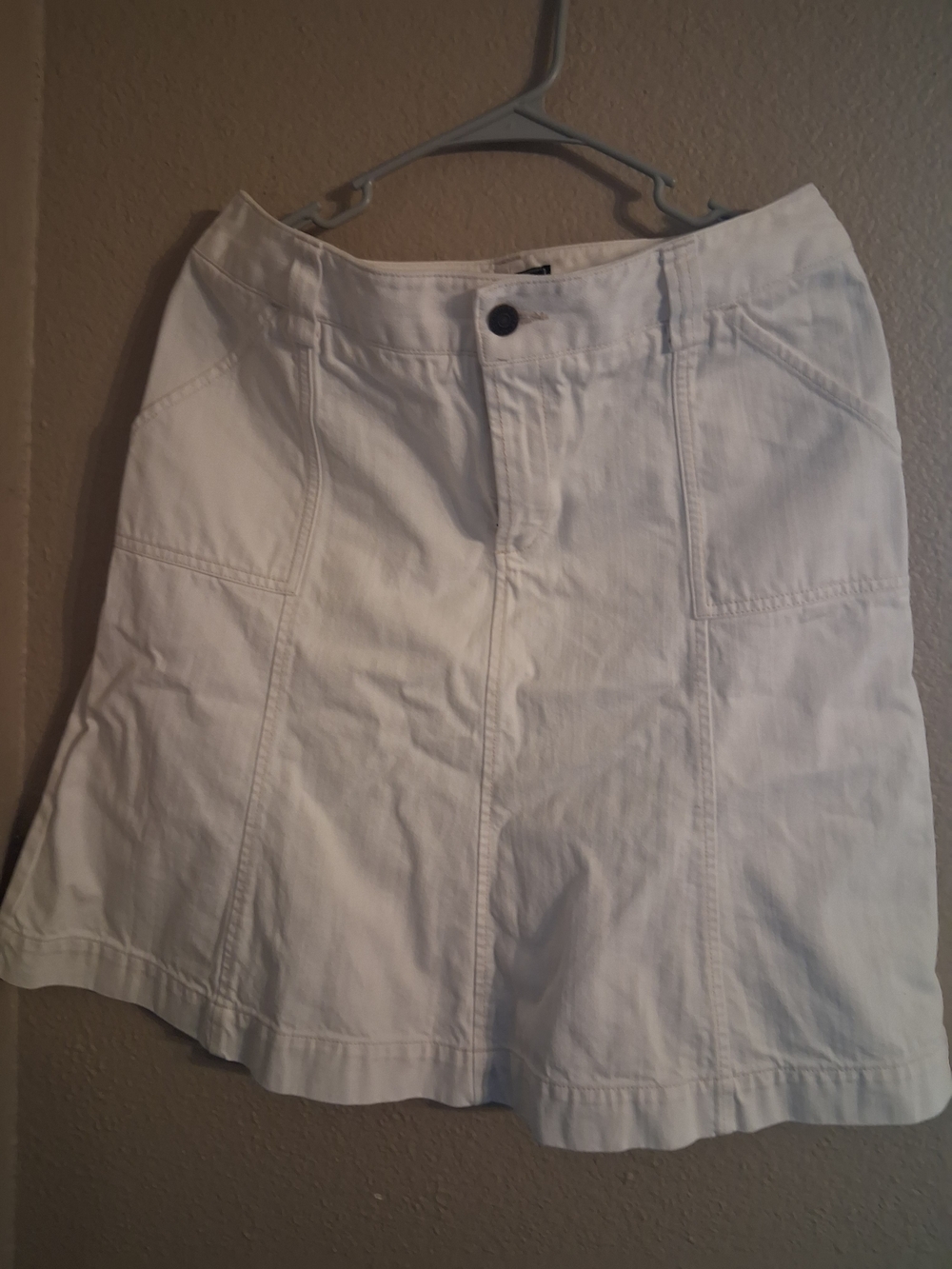 Eddie Bauer White A-Line Skirt